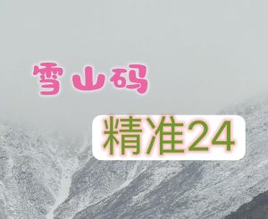 160期雪山精选24码-澳门国际